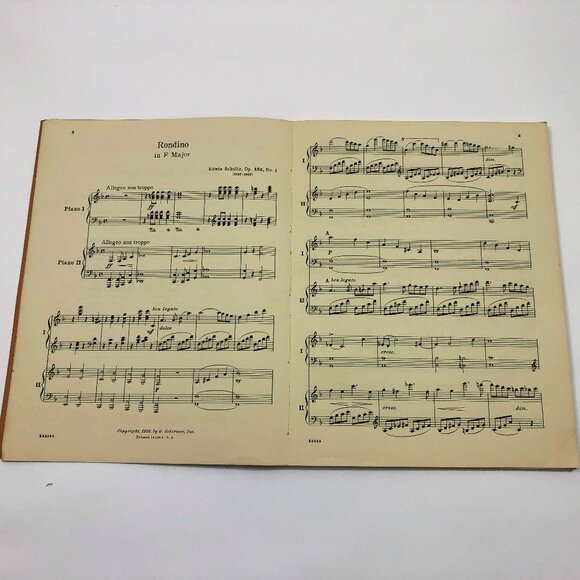 Music Booklet Album of Piano Duos 9 Pieces for 2 Pianos 4 Hands Copyright 1926 - Picture 5 of 6